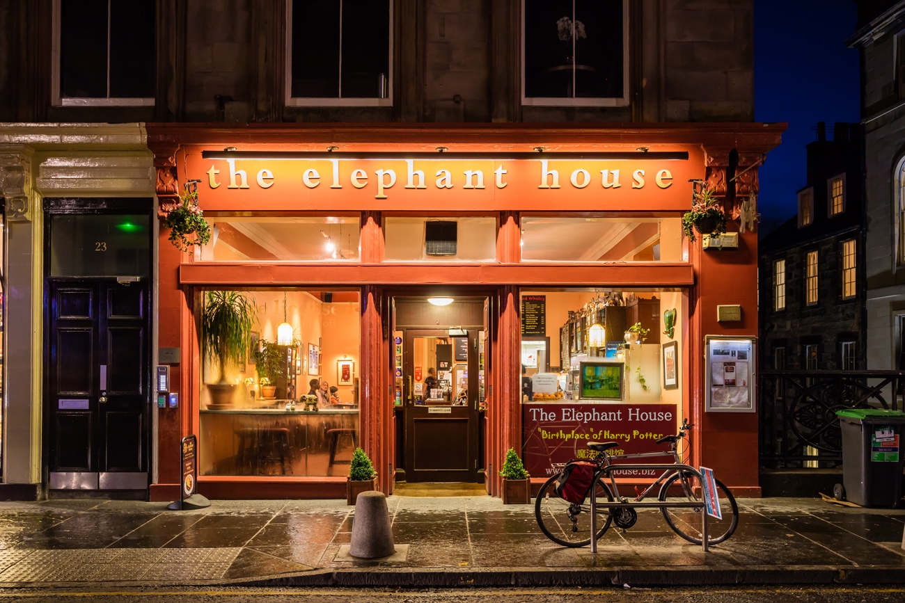 Místo kde vznikal Harry Potter kavárna The Elephant House informace